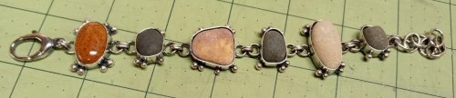 Judy Larson's After the Rain Bracelets - , Contemporary Wire Jewelry, Filing, Finishing, Butane Torch, Soldering, Solder, After the rain pebble bracelets